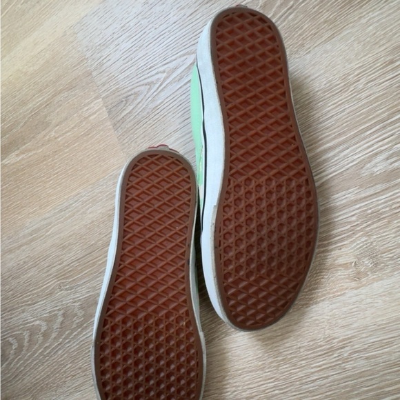 Vans Slip On Mint Lime Green Shoes - Picture 3 of 4